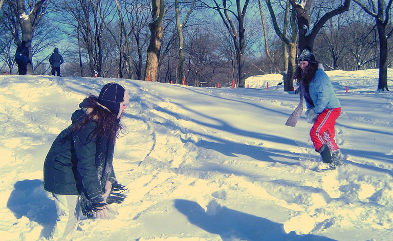 Snowball fight