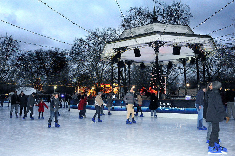 Ice skating