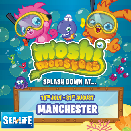 moshi monsters at SEA LIFE manchester