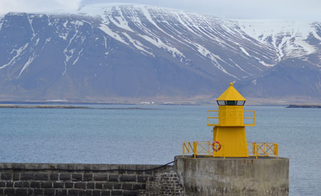 View of Reykjavik from the harbour