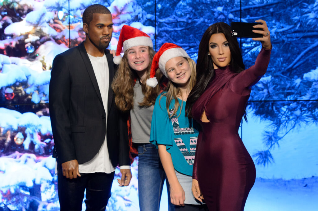 Kim & Kanye at Madame Tussauds London