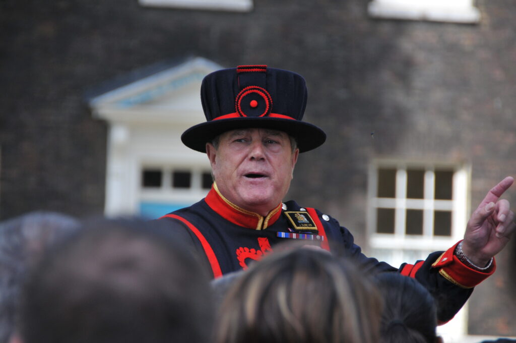 Tower of London tours are led by the Beefeaters