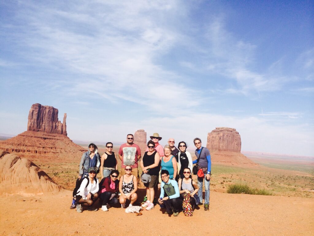 Group photo at Monument Valley