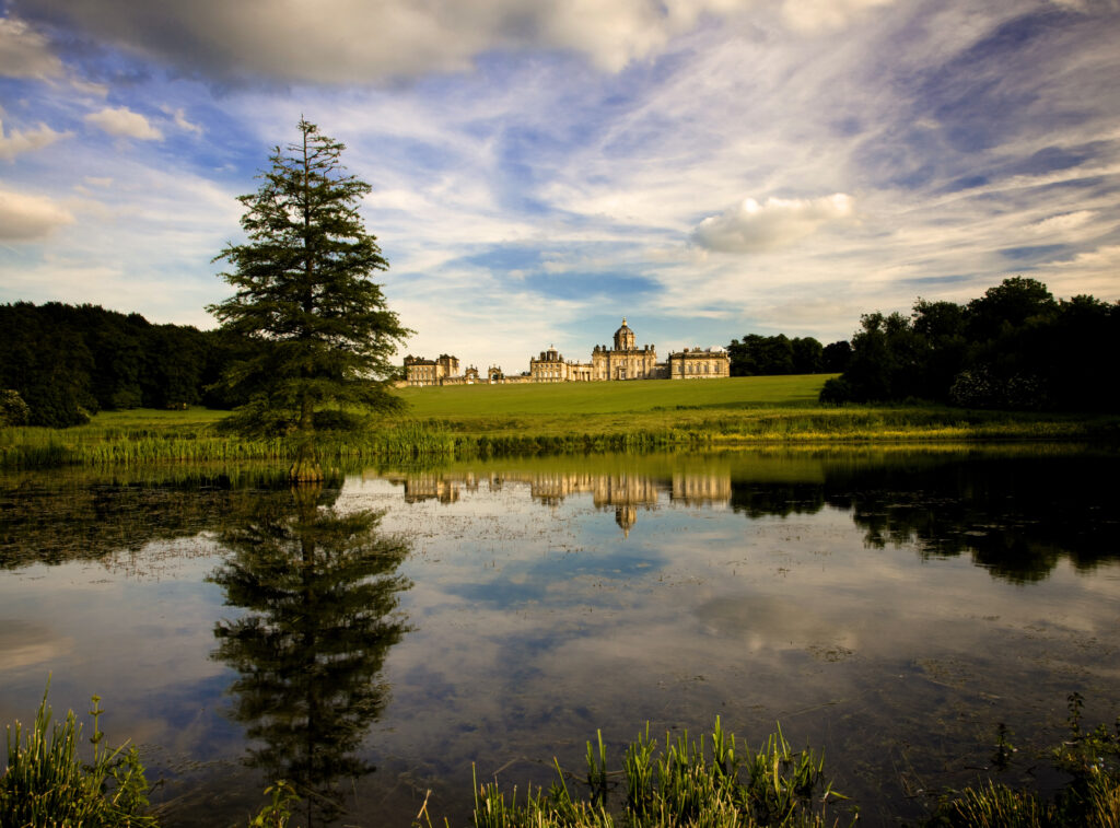 Castle Howard overlooking the lake