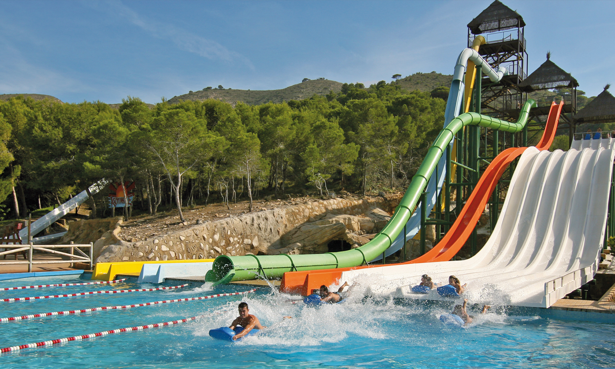 Slides at Aqualandia Benidorm