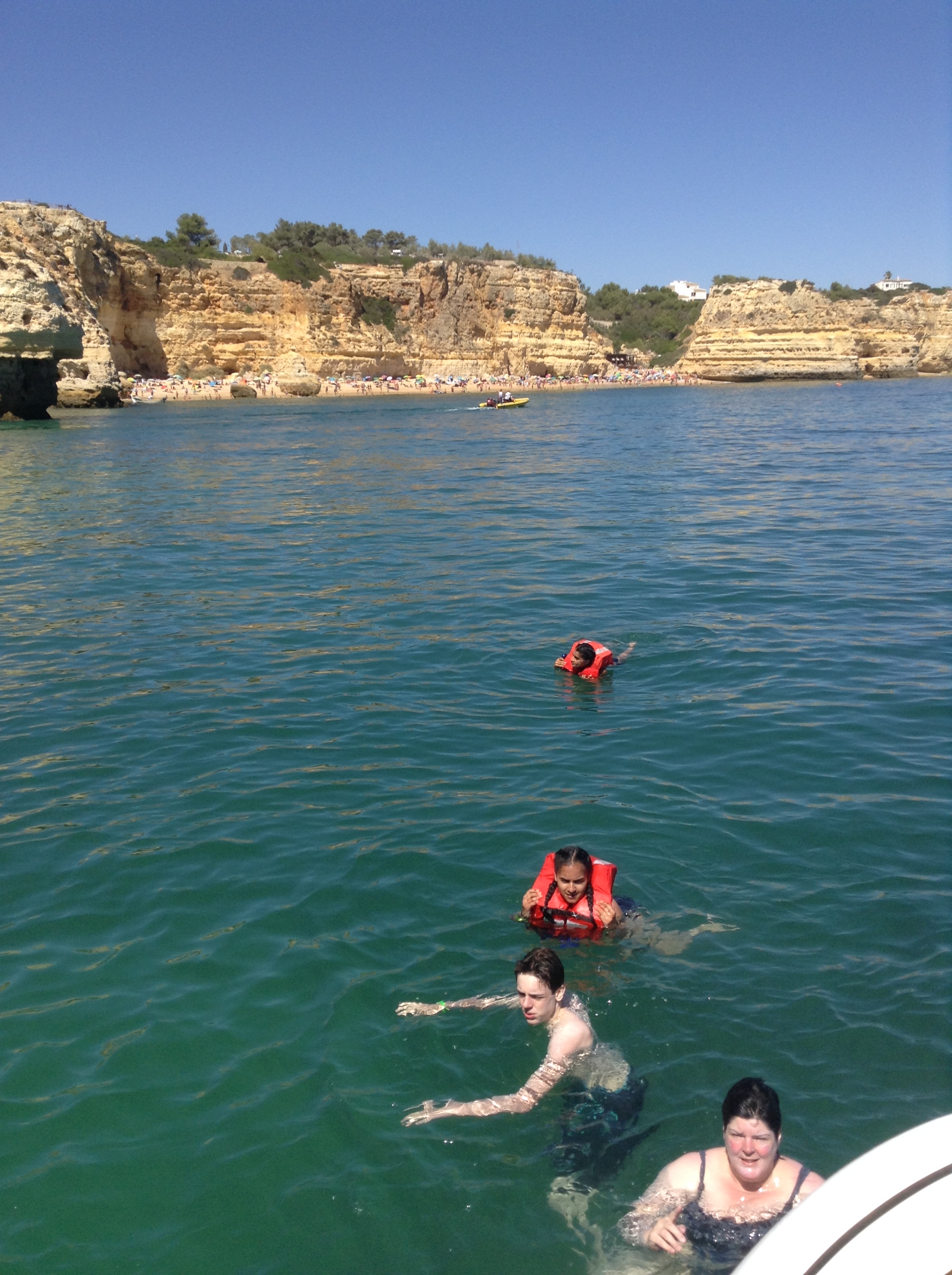 Swimming in the sea