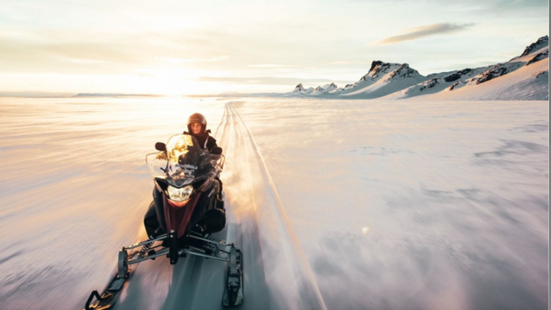 Snowmobile in Iceland